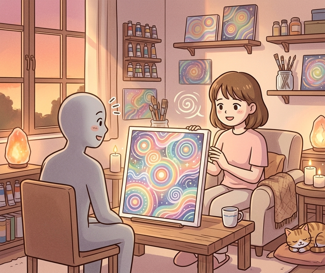 転機は「オーラアートを描いたあとの悩み相談」だった